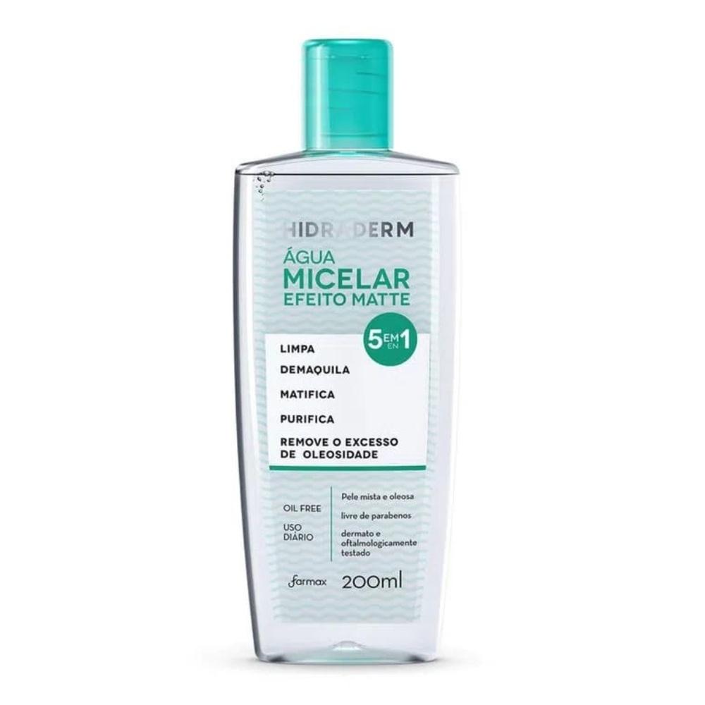 Água Micelar Matte Hidraderm 200ml- Farmax