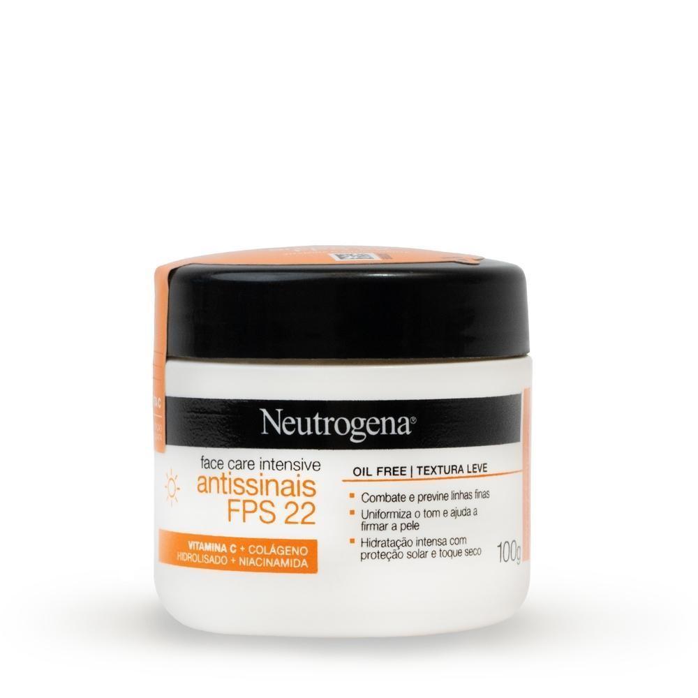 Kit Com 2 Hidratante Facial Neutrogena Face Care Intensive Antissinais Fps22 100g