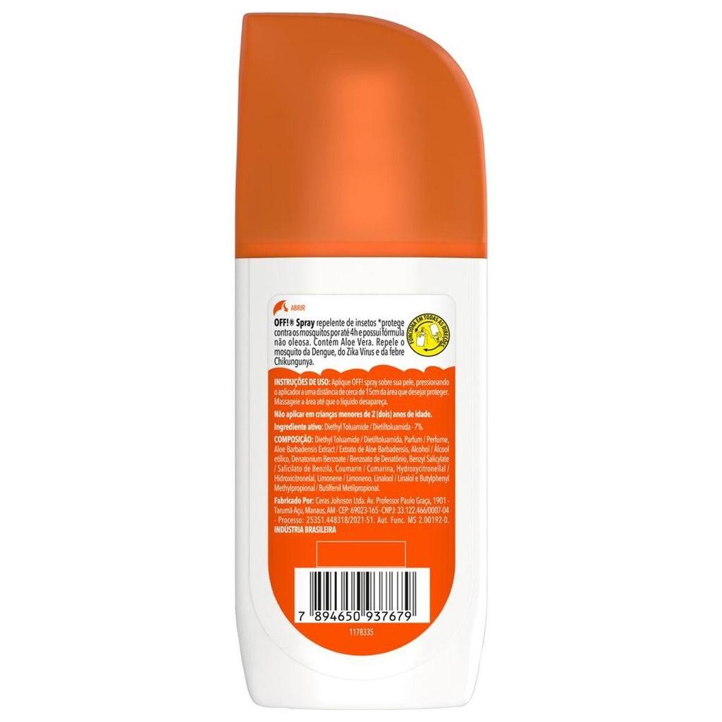 Repelente De Insetos Off Spray Family 100ml