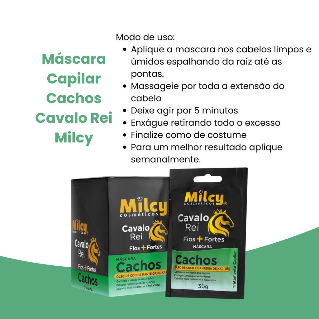 Mascara Capilar Cachos Oleo Coco Cavalo Rei Milcy 30g