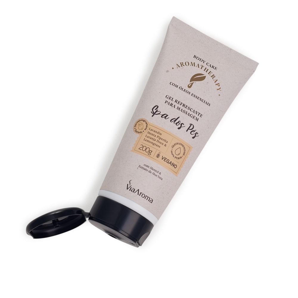 Gel Refrescante Para Massagem Spa Dos Pés Aromatherapy Via Aroma - 200g