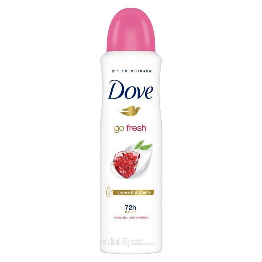 Desodorante Antitranspirante Dove Go Fresh Romã E Verbena Com 150ml