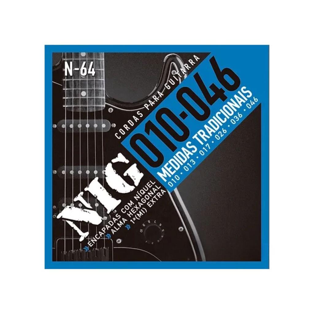 Encordoamento Guitarra N-64 Nig.010 + Palheta