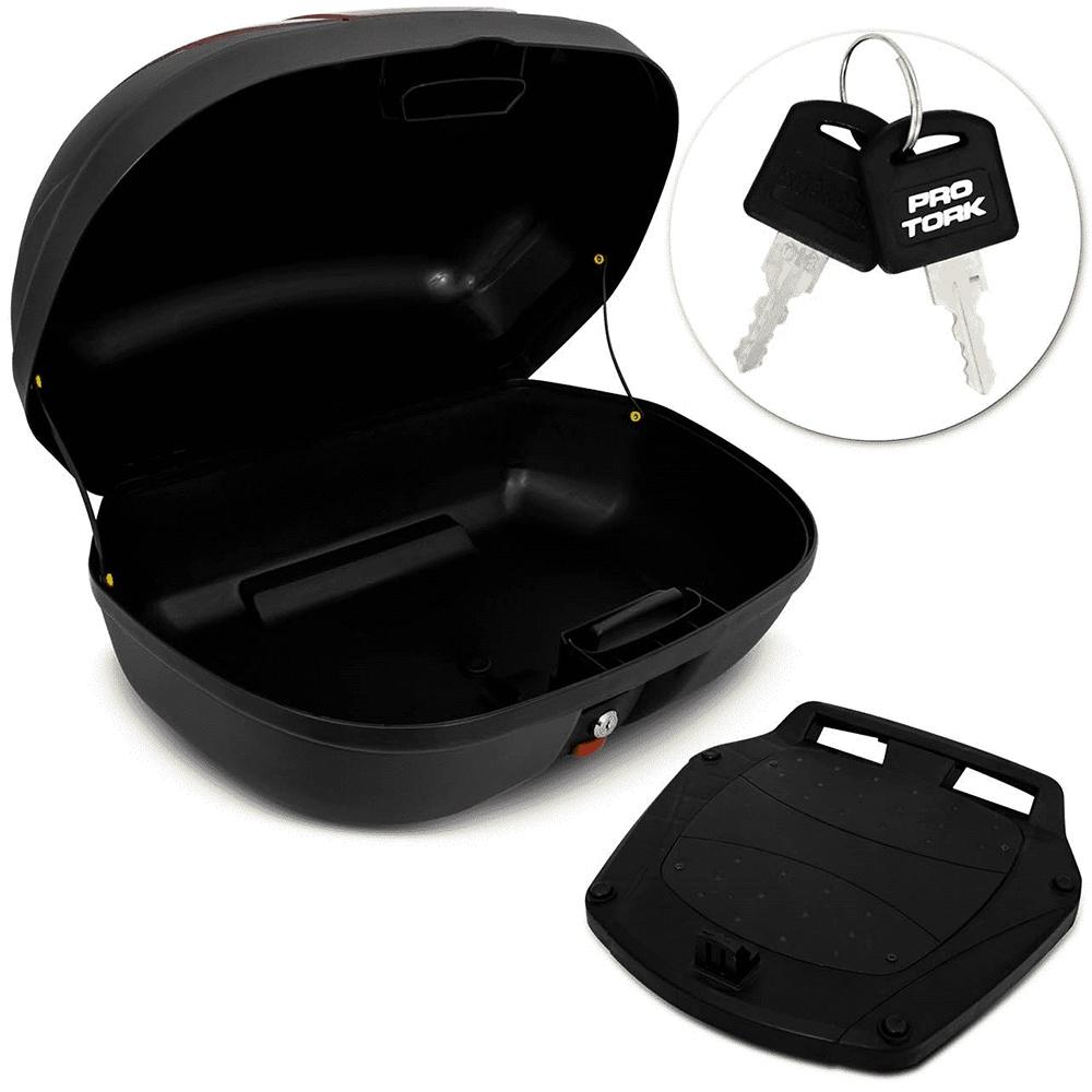 Bauleto Moto Traseiro 45 Litros Smart Box 2 Com Lente Vermelha Bp-09 - PRO Tork