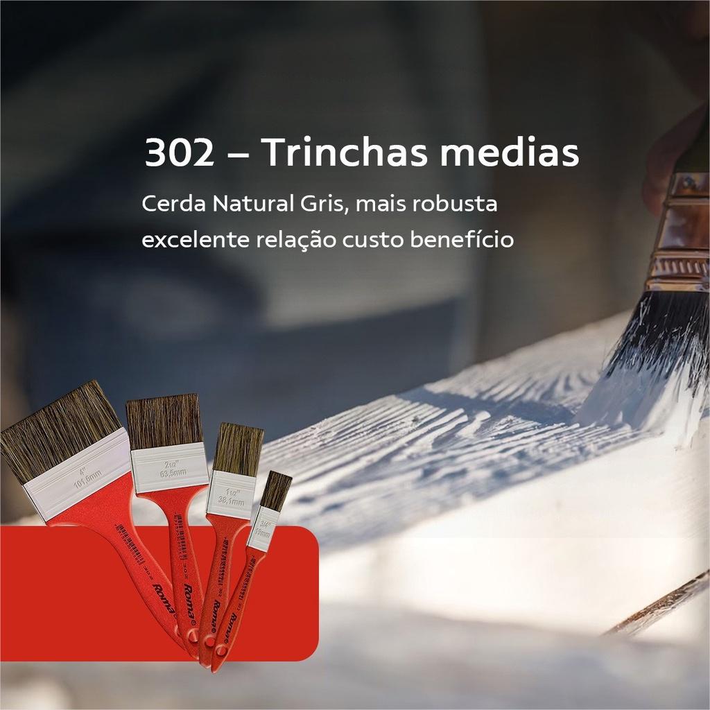 Pincel Trincha Multiuso Pintura Latex E Acrílica 3 Kit C/2