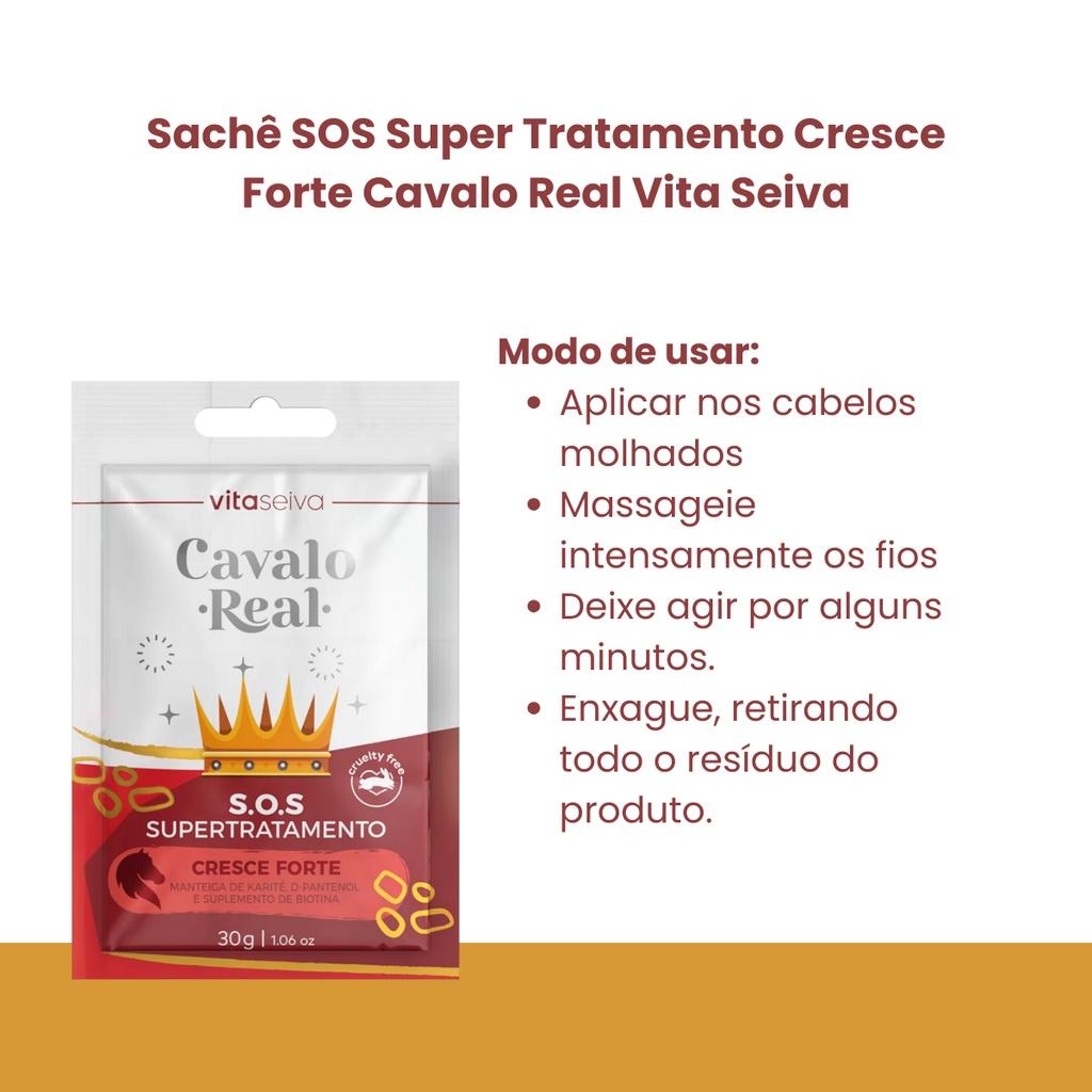 Sache Sos Tratatamento Shock Cavalo Real 30G Vita Seiva