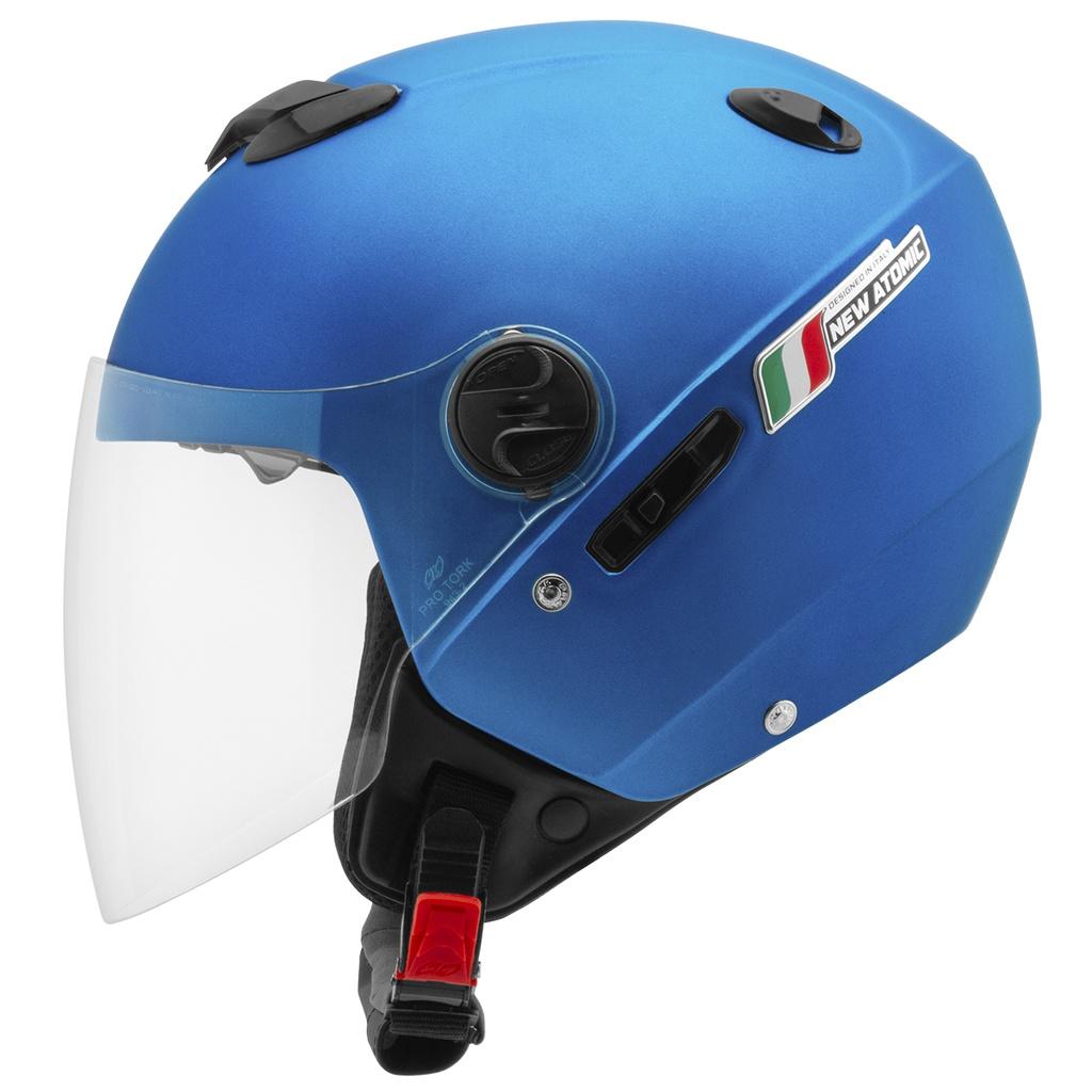 Capacete Moto Aberto PRO Tork New Atomic Elite Viseira Cristal E Sub-viseira Fumê Feminino Masculino