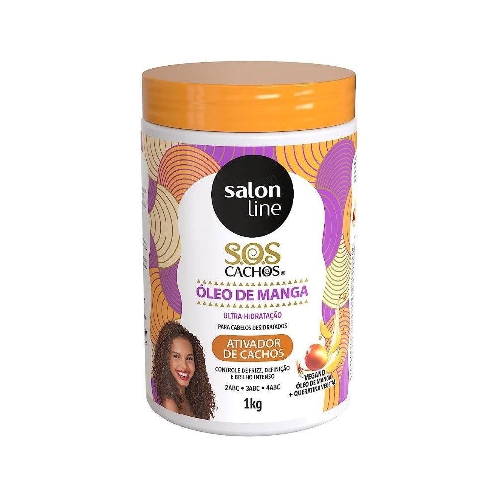 Ativador De Cachos Sos Cachos Óleo De Manga Salon Line 1kg