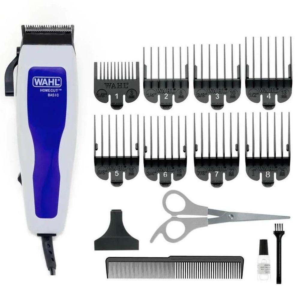 Máquina De Cortar Cabelo Wahl Home Cut Basic 127V Com Fio 8 Pentes