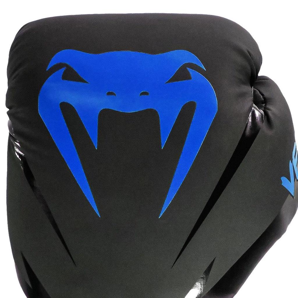 Kit Boxe Muay Thai Venum Luvas + Bandagens + Protetor Bucal New Impact Evo Azul