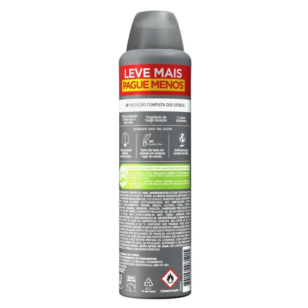 Desodorante Antitranspirante Aerosol Dove Men+care Proteção Total 250ml