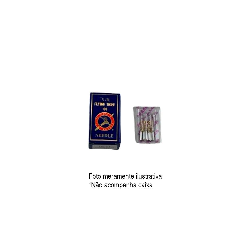 Kit 10 Agulhas Espessura 14 Em Aço Inoxidável Para Máquina De Costura Doméstica Modelo HAX1