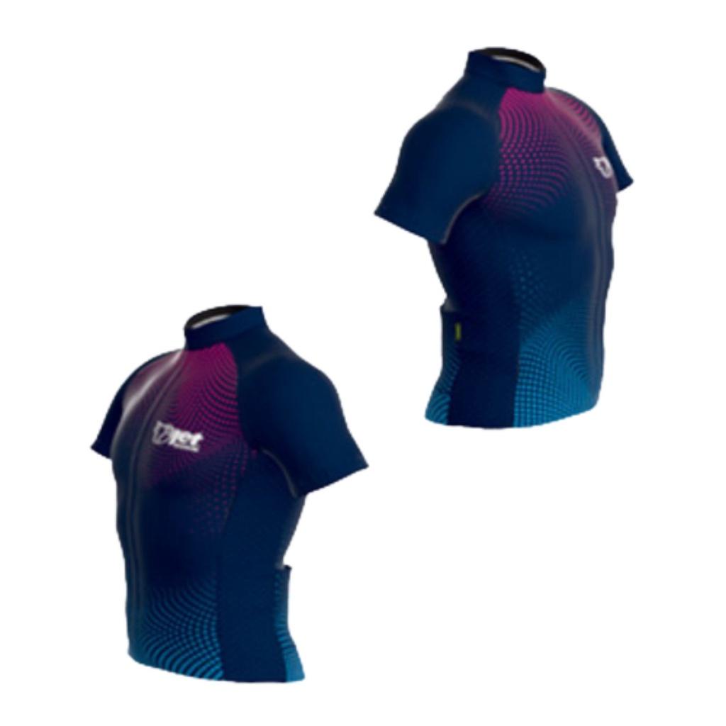 Camisa Ciclismo Ert Elite Jet Nova Tour Masculina Mtb Speed Ciclista Blusa Bicicleta Racing Az/rosa