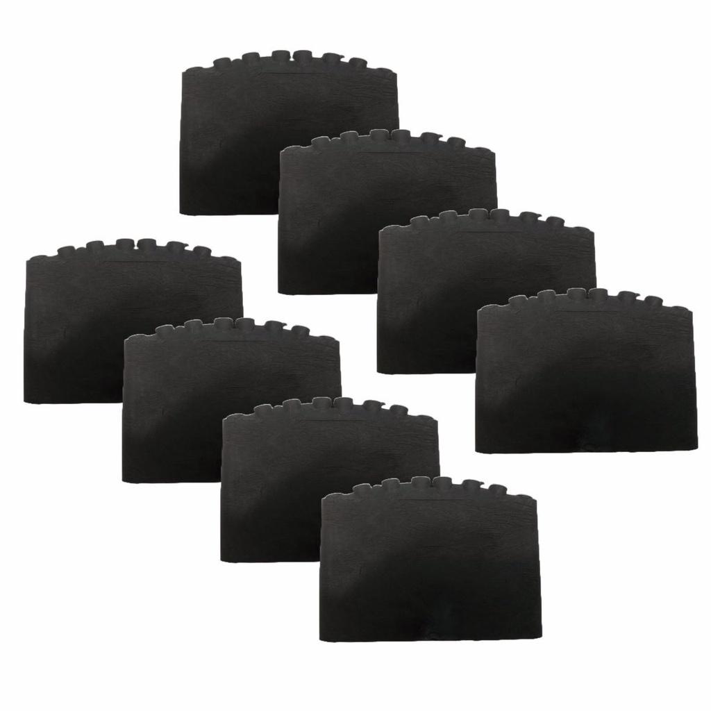 8x Ponteira Pé Borracha Sapata P/Escada De Aluminio 20x50mm
