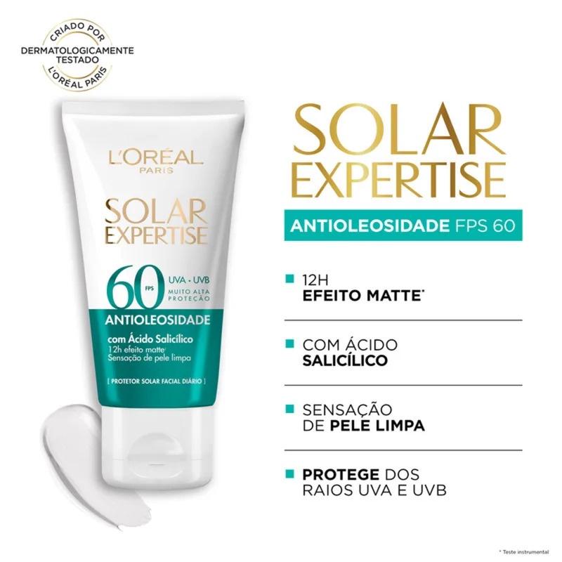 Protetor Solar Expertise Fps60 Antioleosidade Loréal Paris