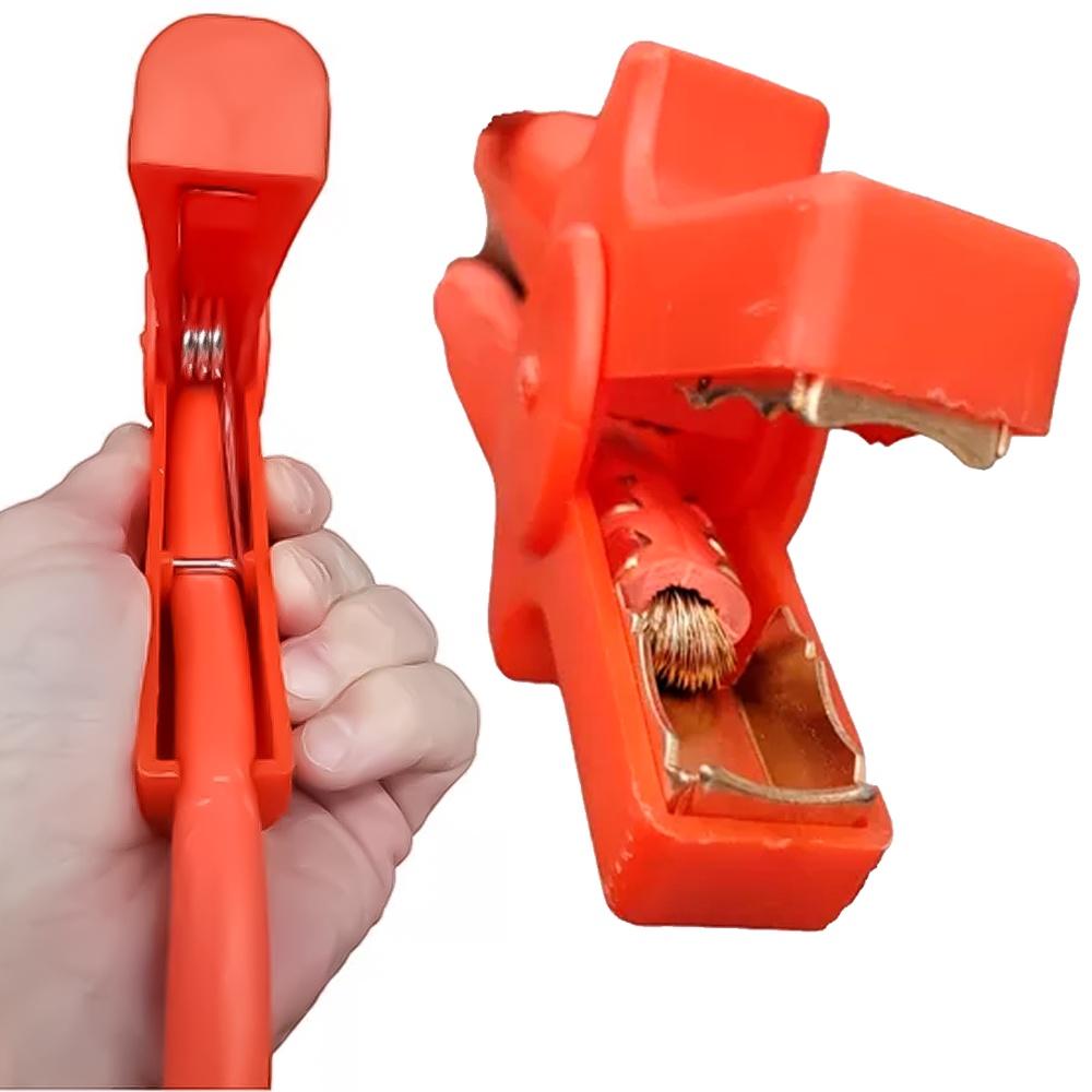 Garra De Jacaré Para Cabo Automotivo Até 2000amp Chupeta Carregar Bateria Carro Moto Veículo