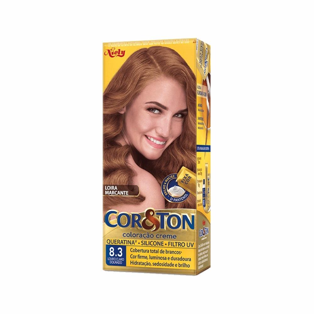 Tintura Cor Ton 8.3 Louro Claro Dourado