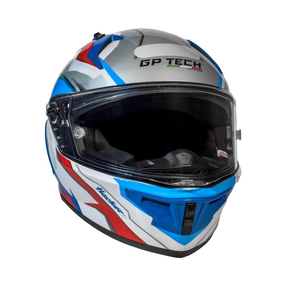 Capacete Moto Esportivo Gp Tech Hacker Viseira Easy Fit