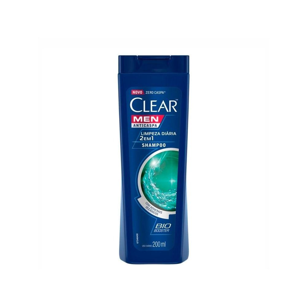 Shampoo Anticaspa Clear Men Limpeza Diaria 2X1 200ml