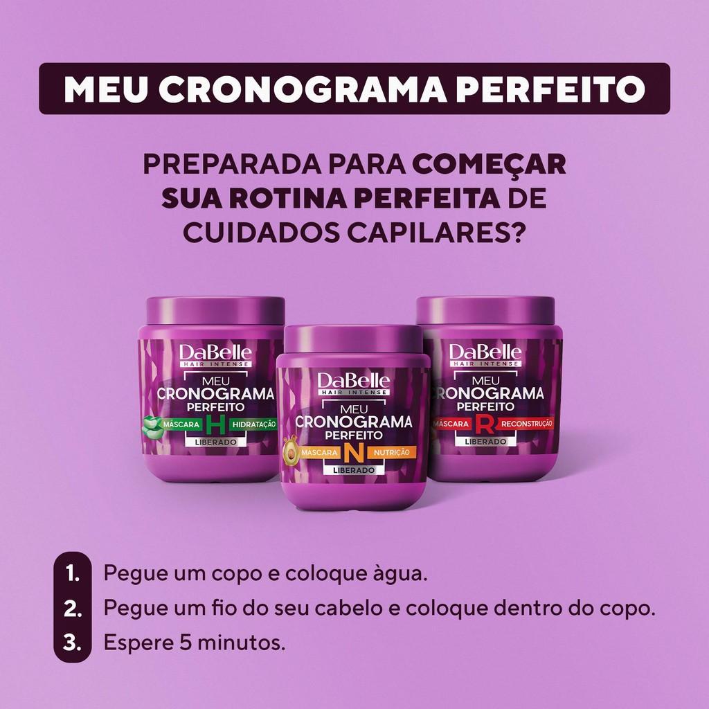 Máscara Reconstrução Meu Cronograma Perfeito Dabelle Hair 400g