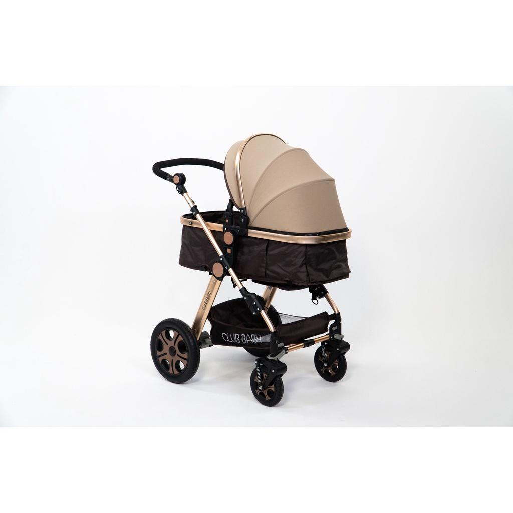 Carrinho De Bebê Luxo Club Baby C/Alça Selo Inmetro
