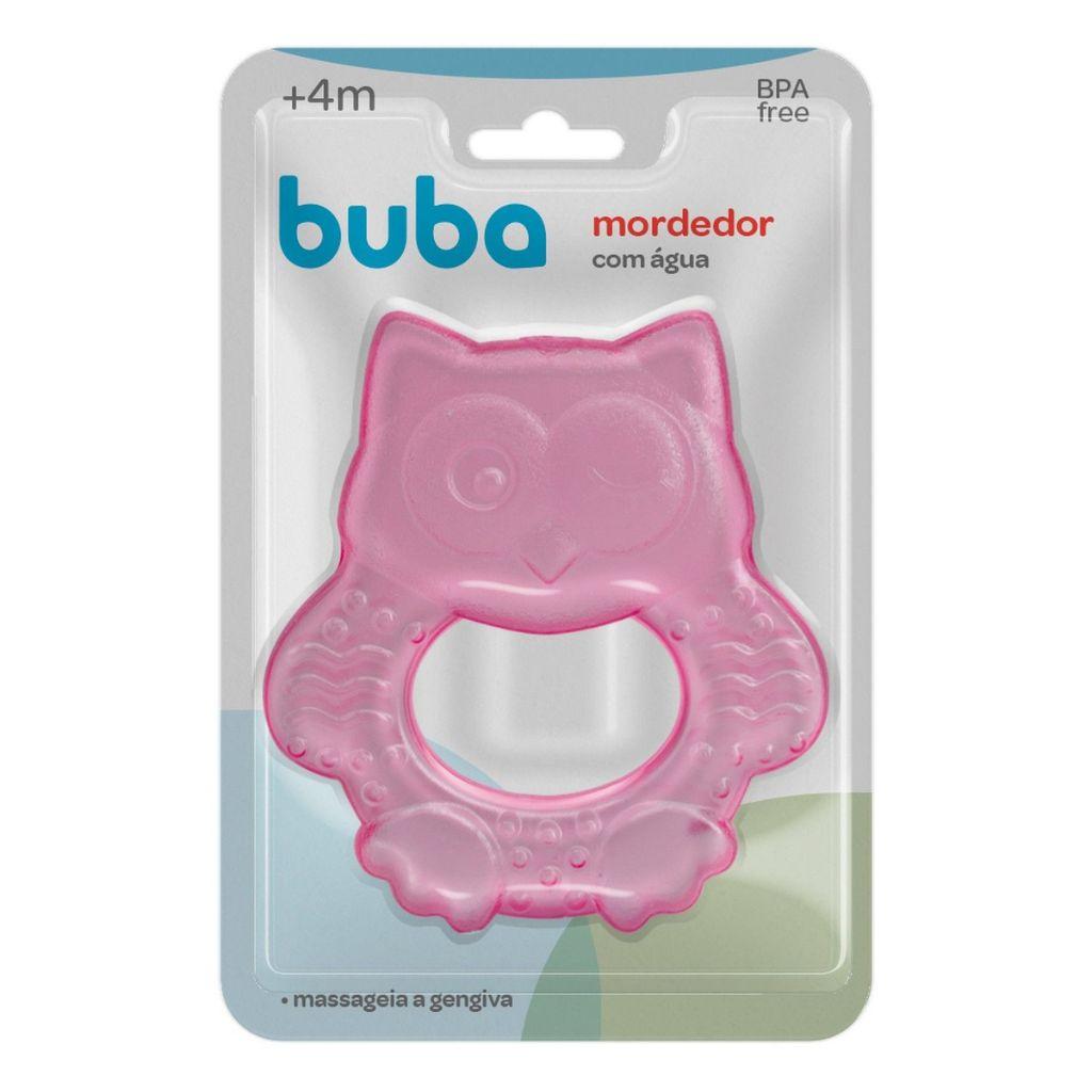 Mordedor Bebê Com Água Coruja Massageador De Gengiva Buba