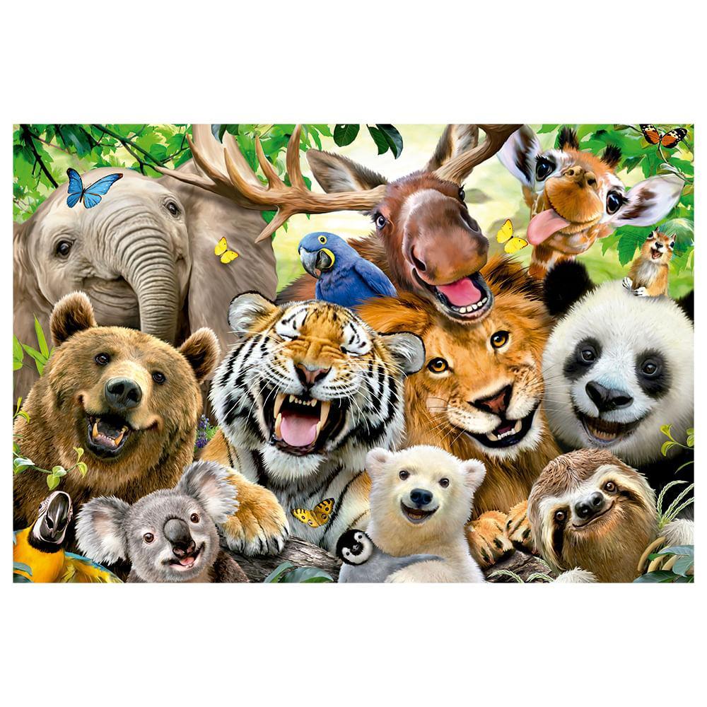 Quebra-cabeça 200 Peças Selfie Animais
