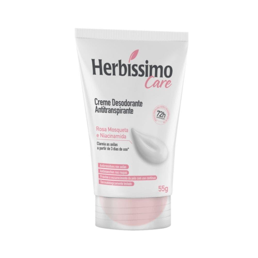 Desodorante Creme Herbíssimo Care Rosa Mosqueta E Niacinamida 55g