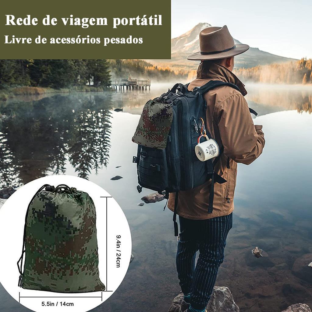 Rede De Dormir Descanso Com Mosquiteiro Camping 300kg Joyfox