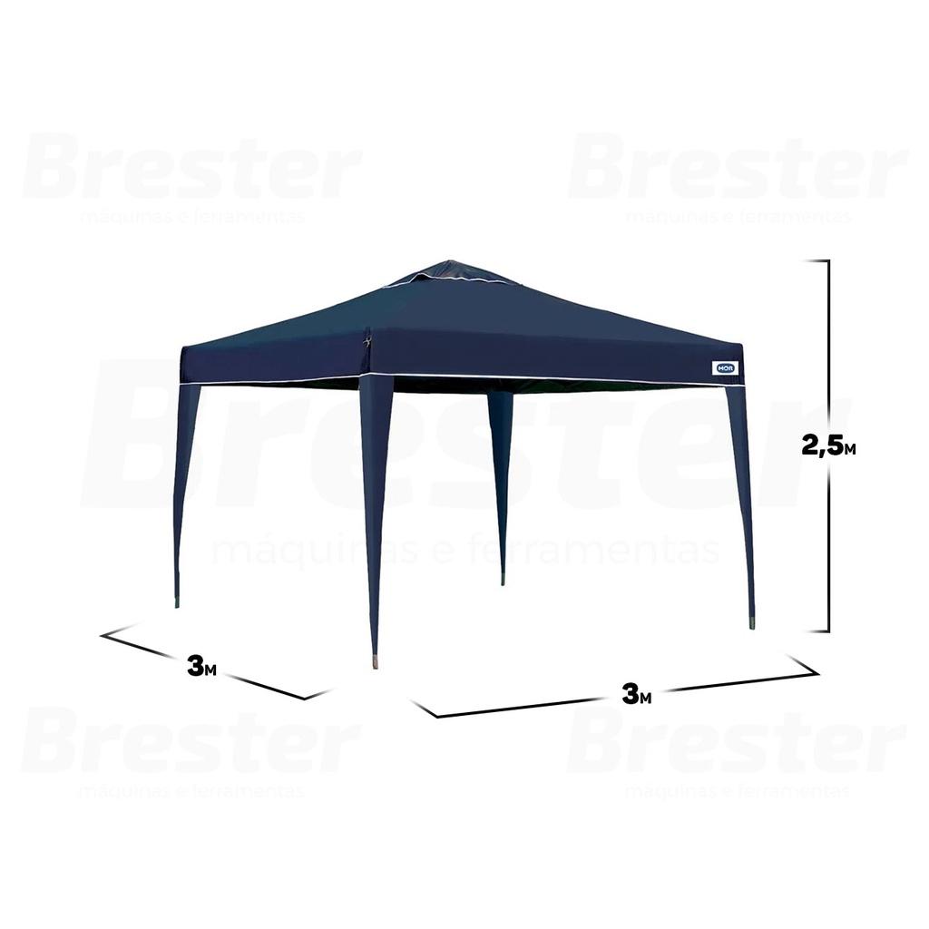 Tenda De Praia Gazebo Camping Sanfonada Mor X-flex Gazebo 3x3 Metros Articulado Pé Aluminio Mor
