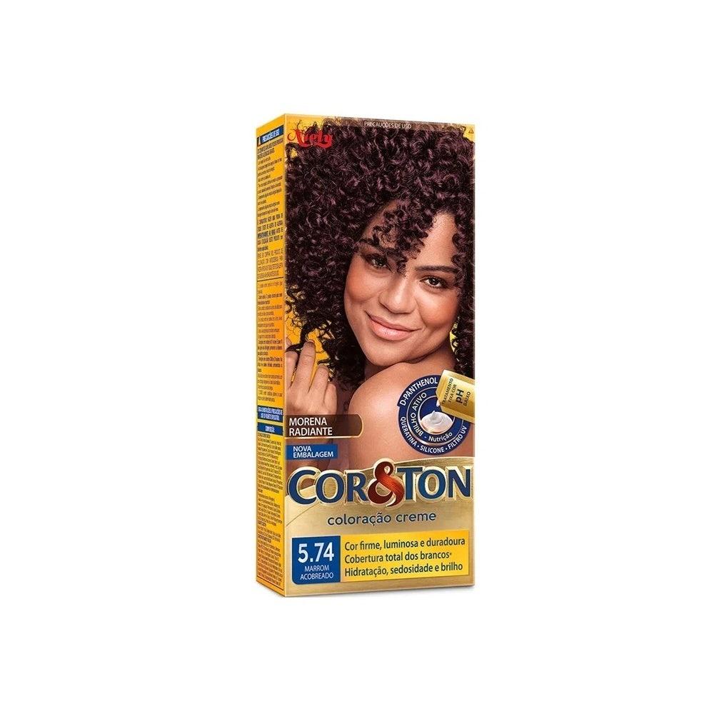 Tintura Cor Ton 5.74 Marrom Acobreado
