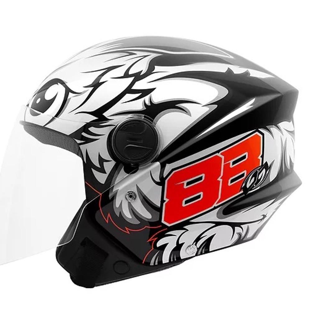 Capacete Tork Liberty New Three Gp 88 Preto Fosco