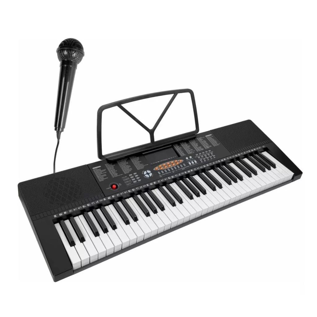 Teclado Musical Mxt M-t1280 - 300 Timbres 61 Teclas Com Microfone