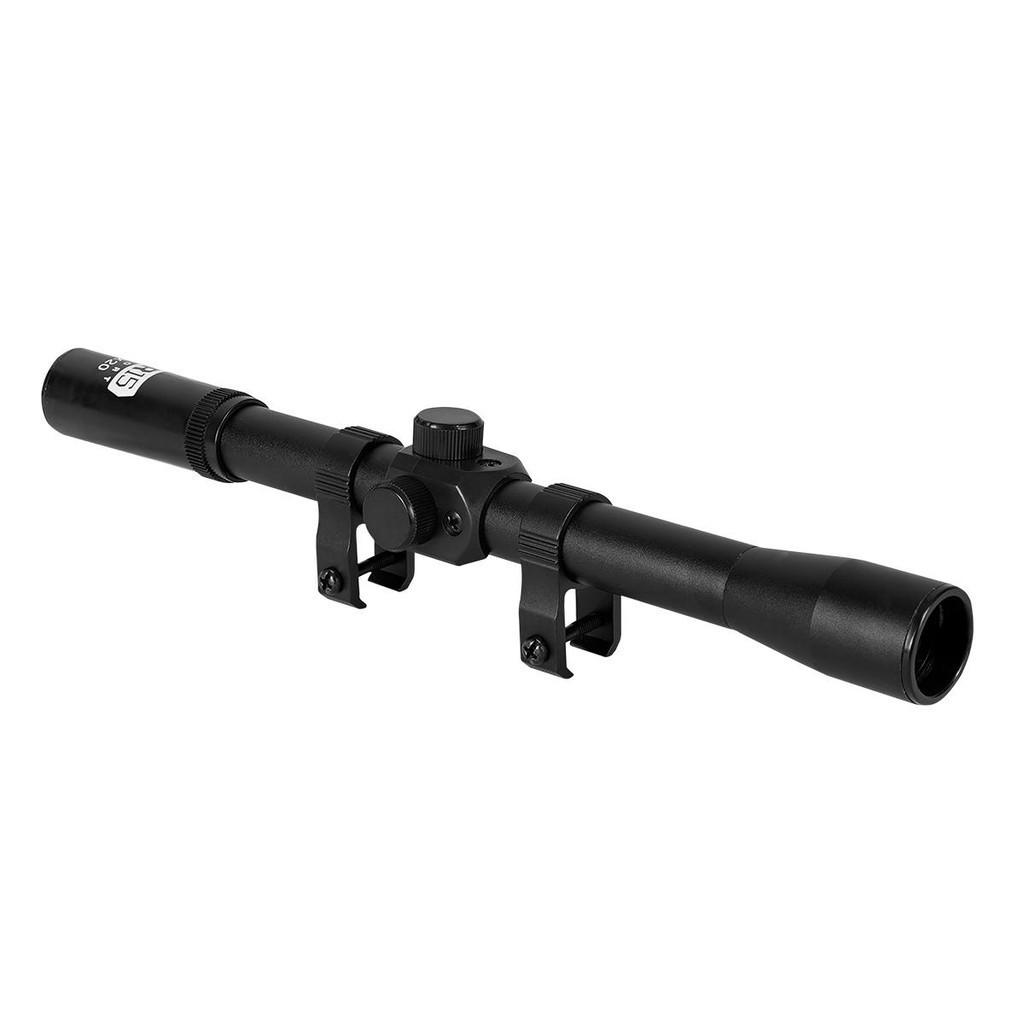Luneta 4x20 Ar15 Sport + Rossi Sport 5.5mm + 100 Alvos De Papel