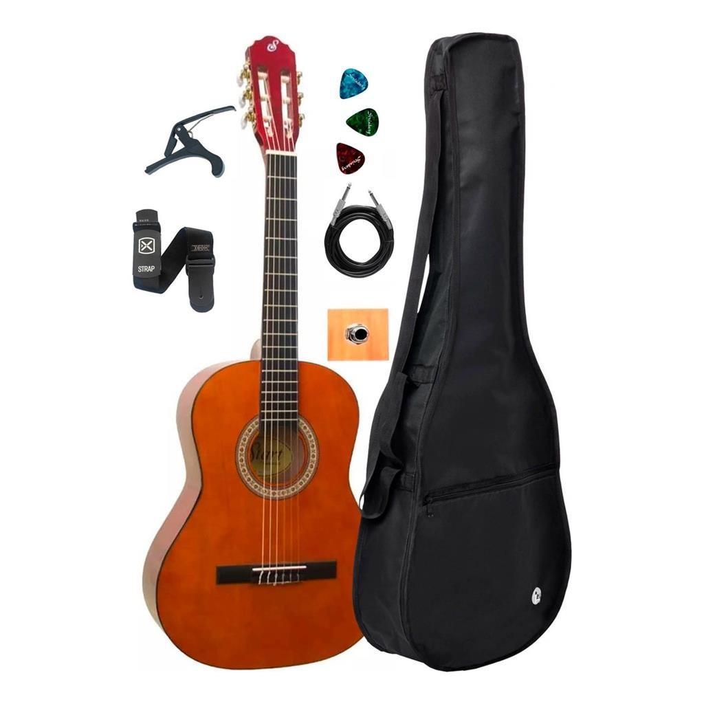 Violao Infantil Giannini N6 N C/Captador+ Capa Acessorios
