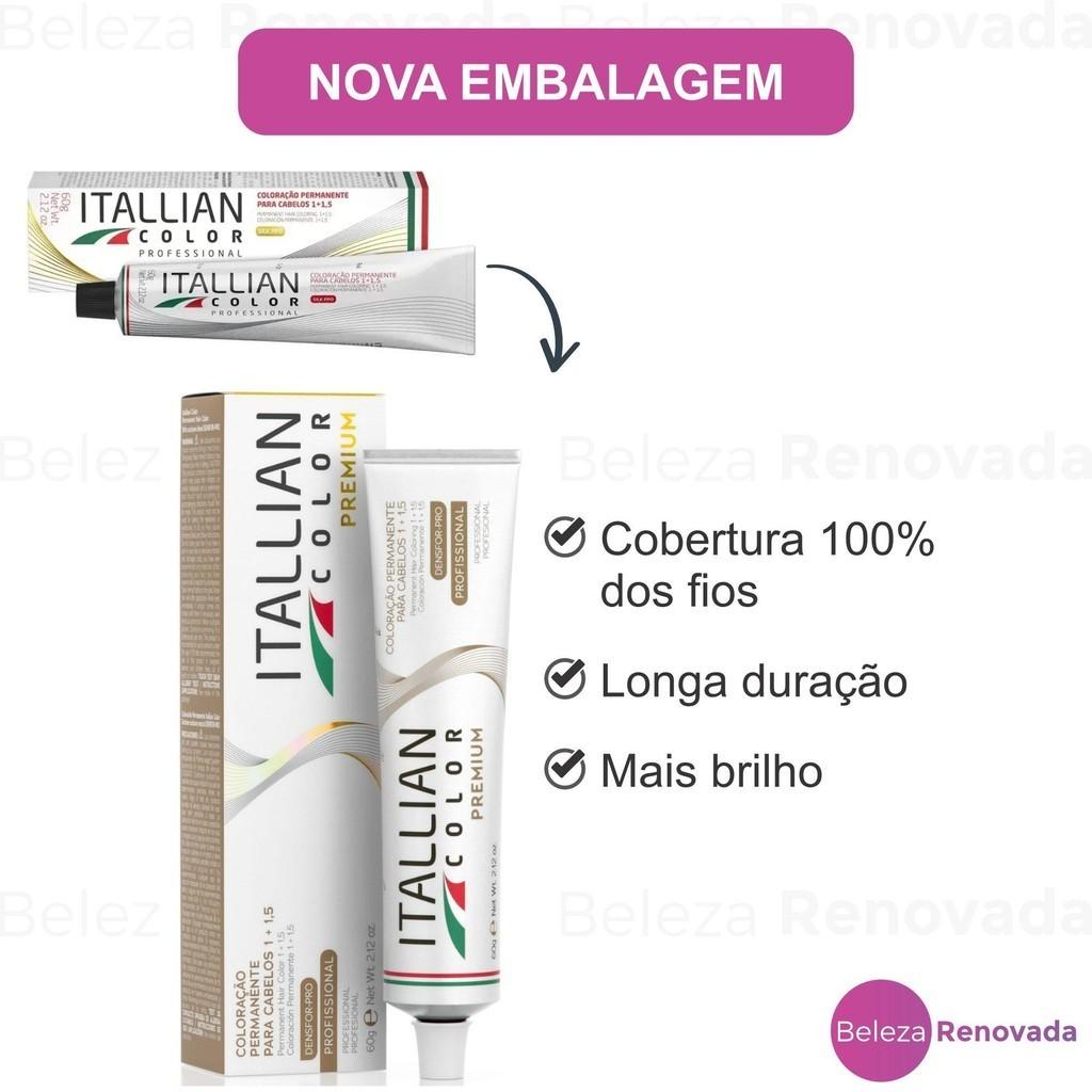 Coloração Itallian Color 9.13 Louro Claríssimo Cinza Dourado