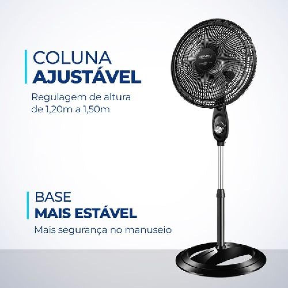 Ventilador De Coluna Mondial Vsp 40C Nb 40cm 3 Velocidades