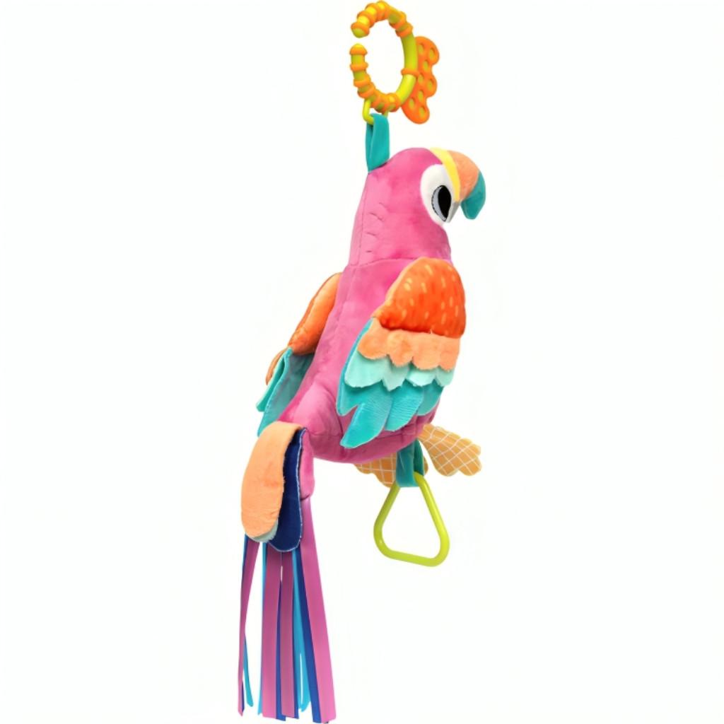 Pássaro De Atividades Mobile Pelúcia Interativa Papagaia Laila 18048 - Buba