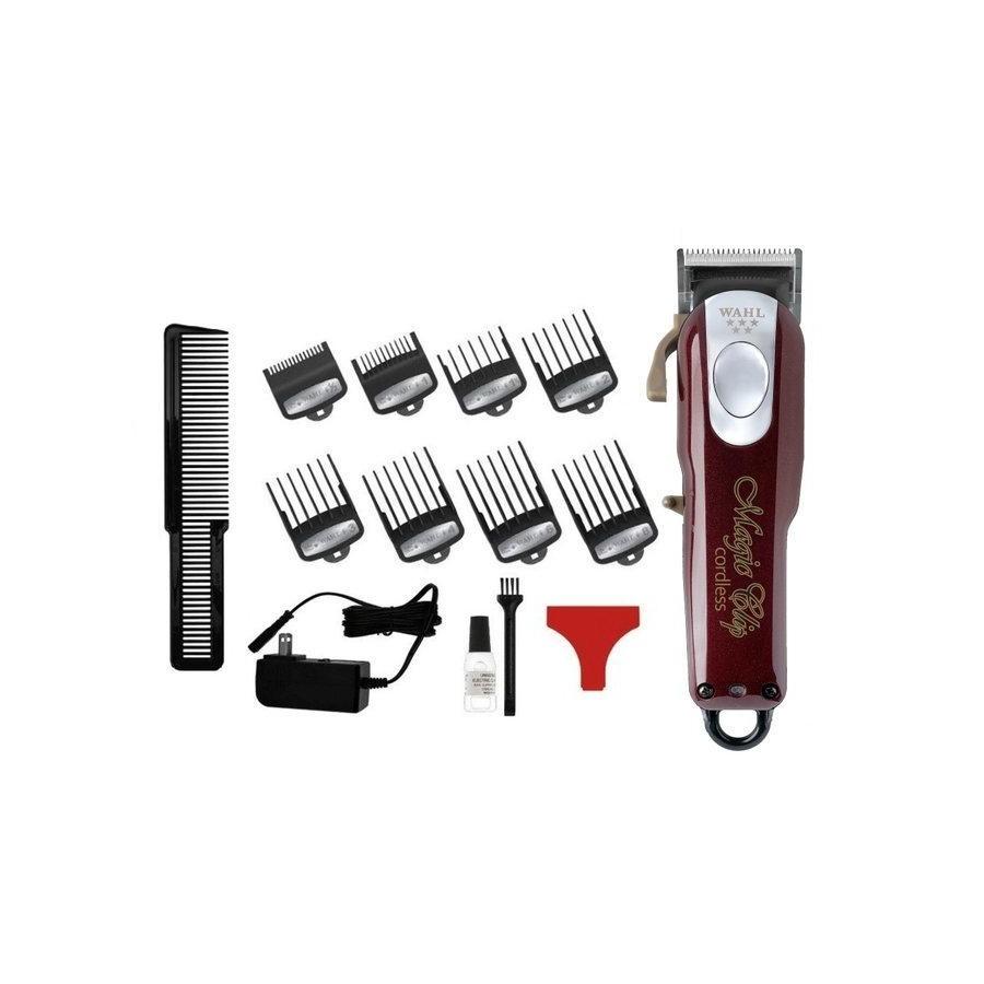 Wahl Kit Máquina De Corte Magic Clip Cordless Bivolt Com Detailer Cordless Silver Lithium
