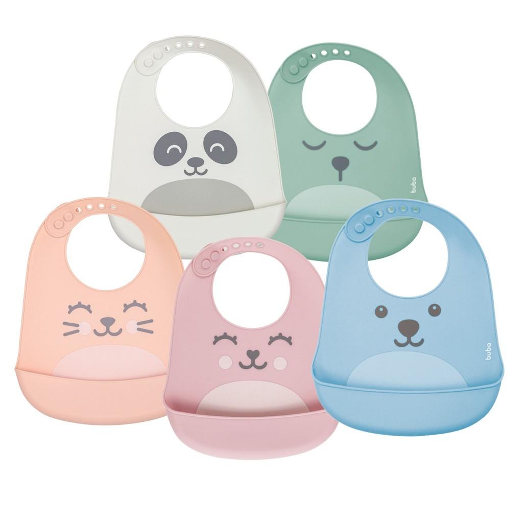 Babador De Silicone Com Bolso Pega Migalhas Gumy - Buba