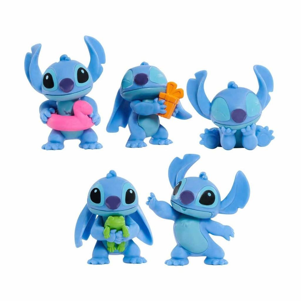 5 Mini Bonecos De 4cm Do Stitch Colecionáveis - Disney