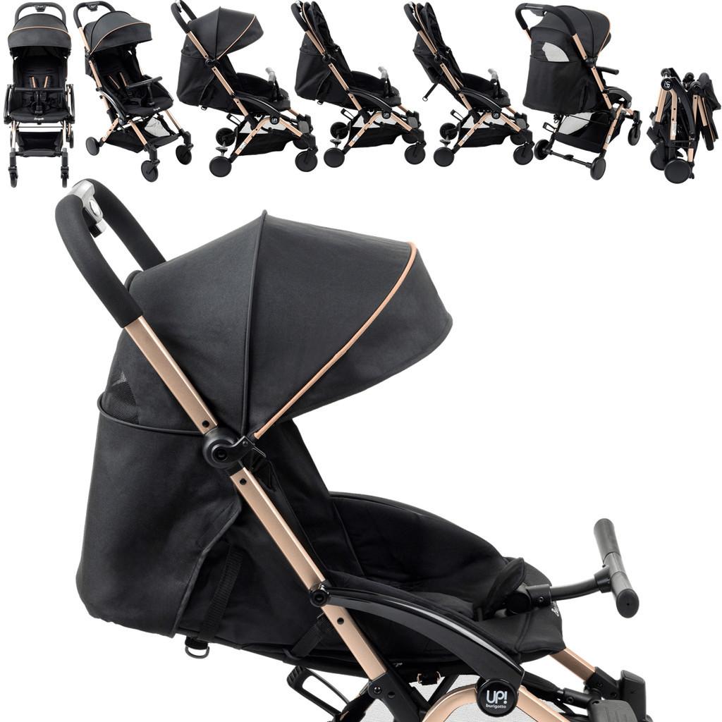 Carrinho De Bebe Para Passeio Compacto Burigotto Up Metal Cobre
