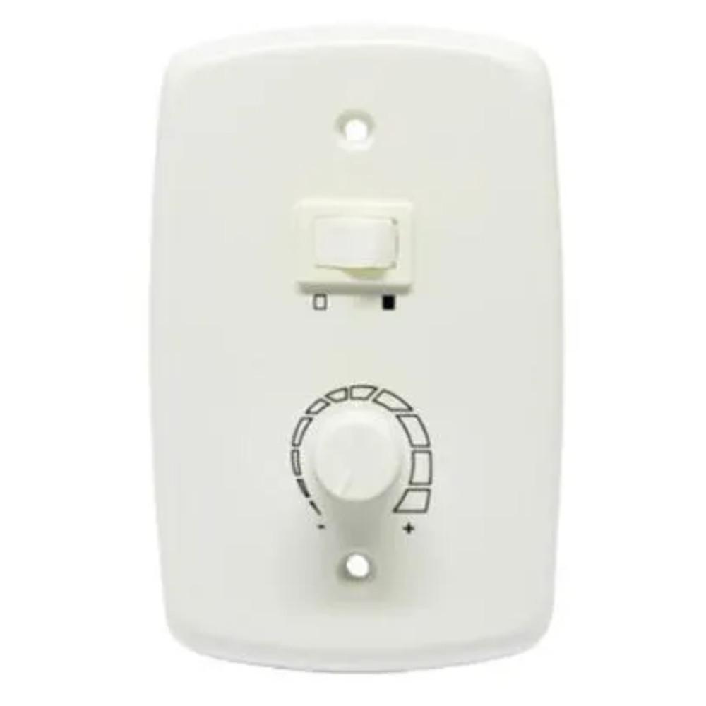 Controle De Velocidade C/Chave P/Ventilador Embutir Branco/Trio El
