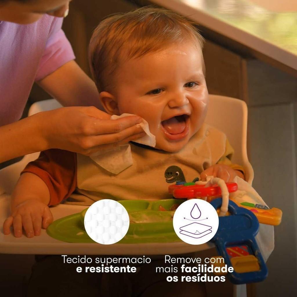 Toalhas Umedecidas Pequeñin Amêndoas 50un