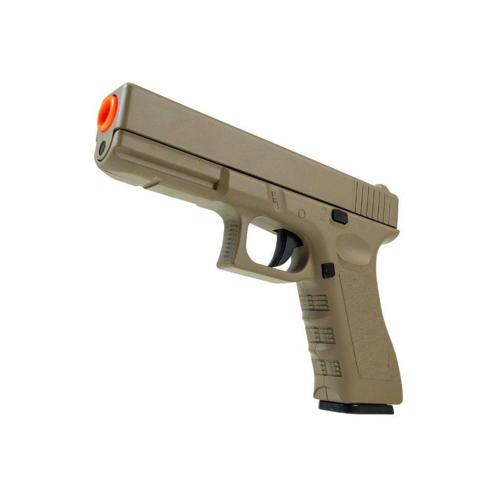 Pistola Airsoft G19 Vg Gk-v20 Tan Metal Mola 6mm + 2.000 Bbs