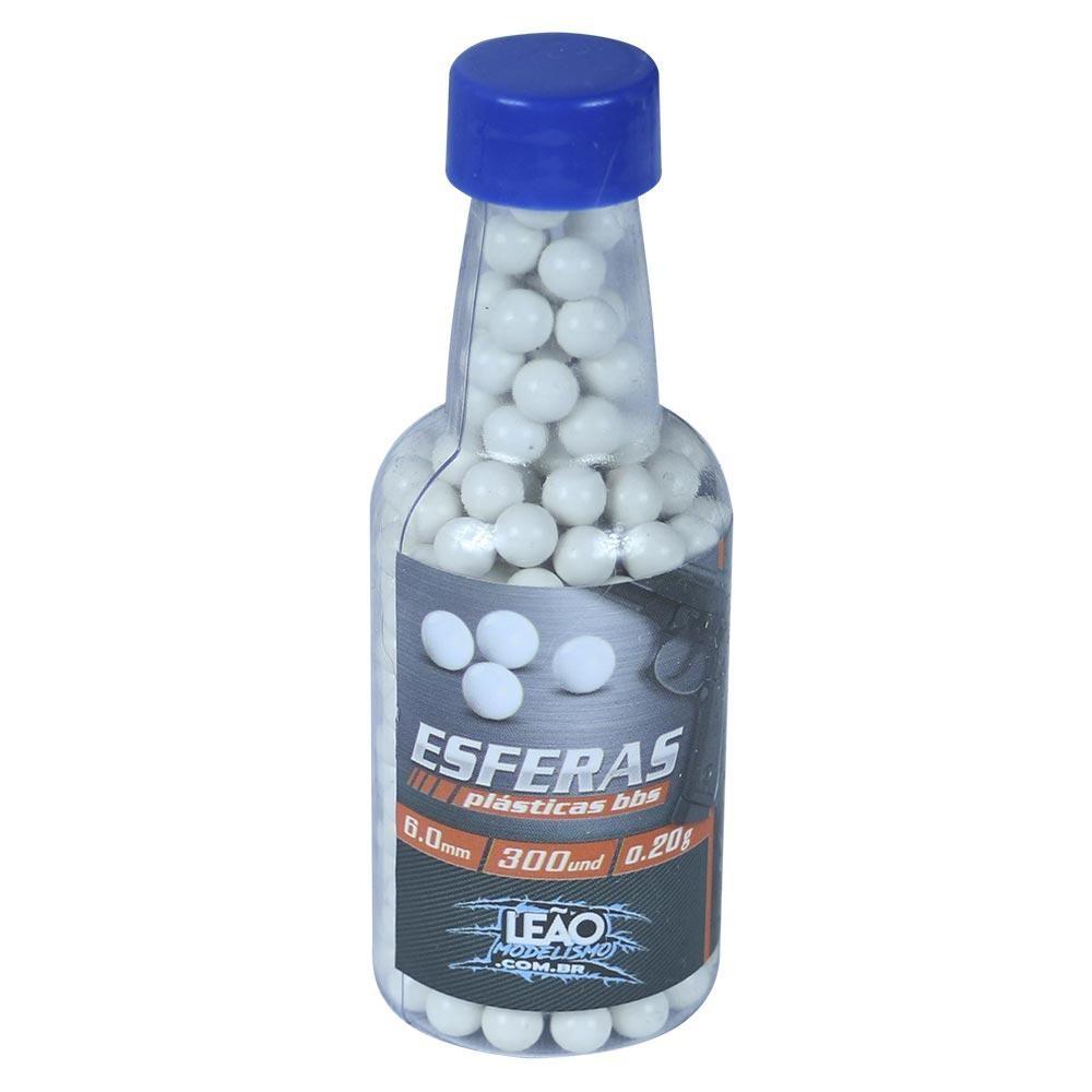 Bbs Munição Airsoft Leão Modelismo 300un. 0.20g