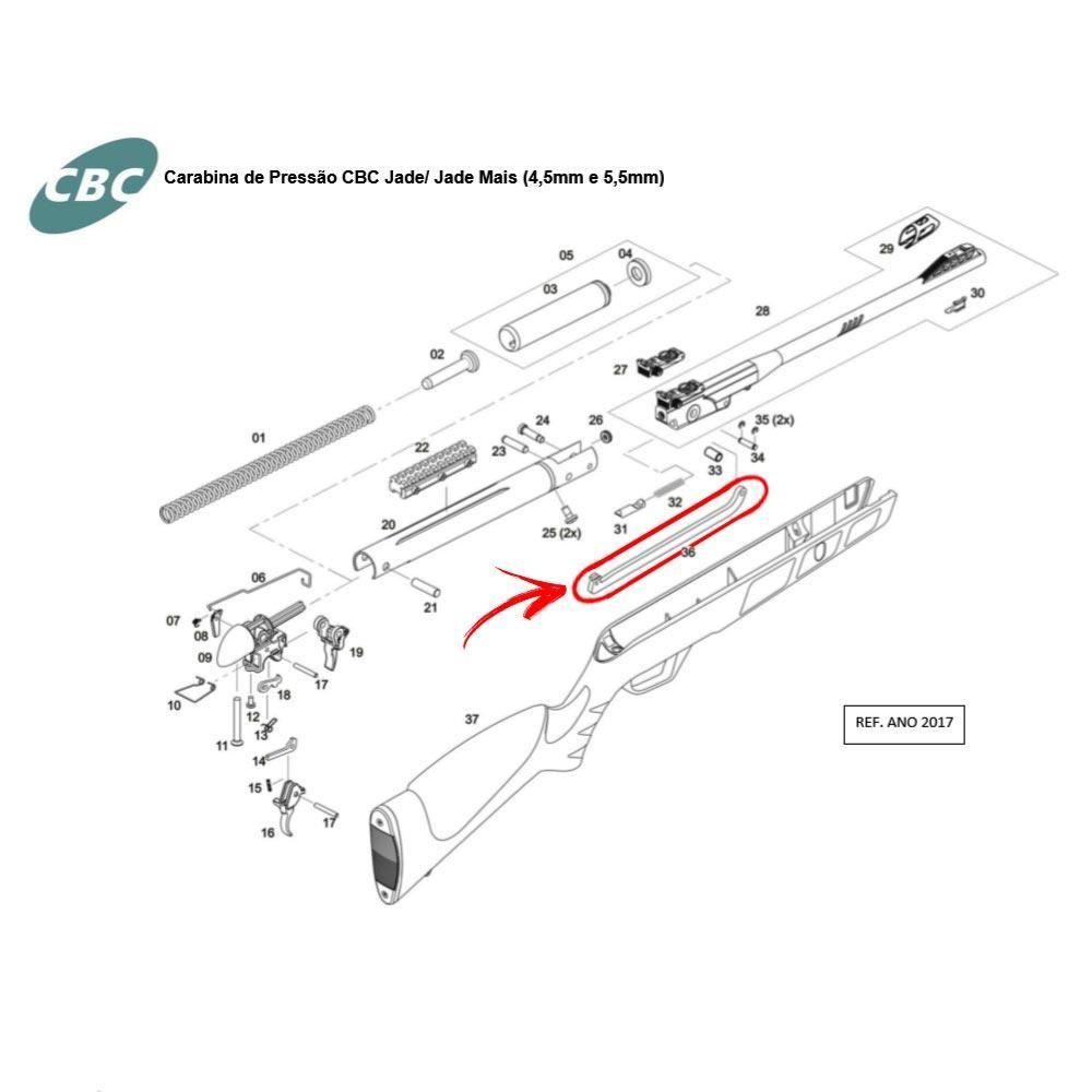 Alavanca De Armar Engatilhamento Carabina Chumbinho Cbc Jade
