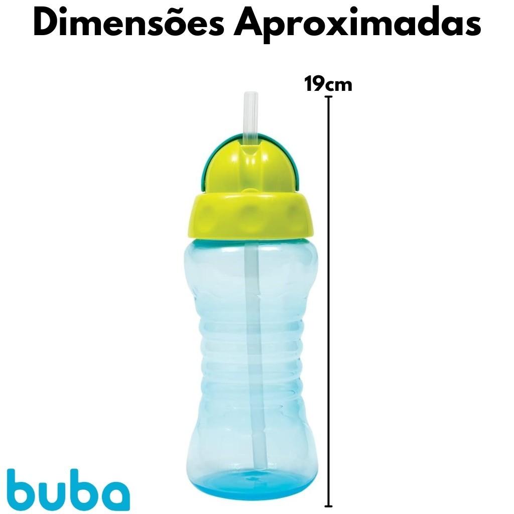 Garrafinha Fresh Azul 300ml Bico De Silicone 5819 - Buba