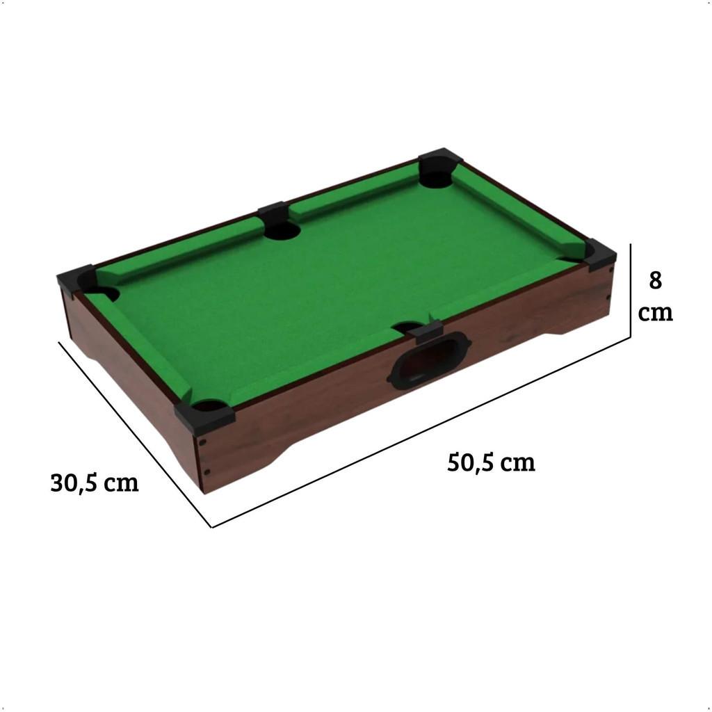 Brinquedo Jogo Mini Sinuca De Mesa Multikids