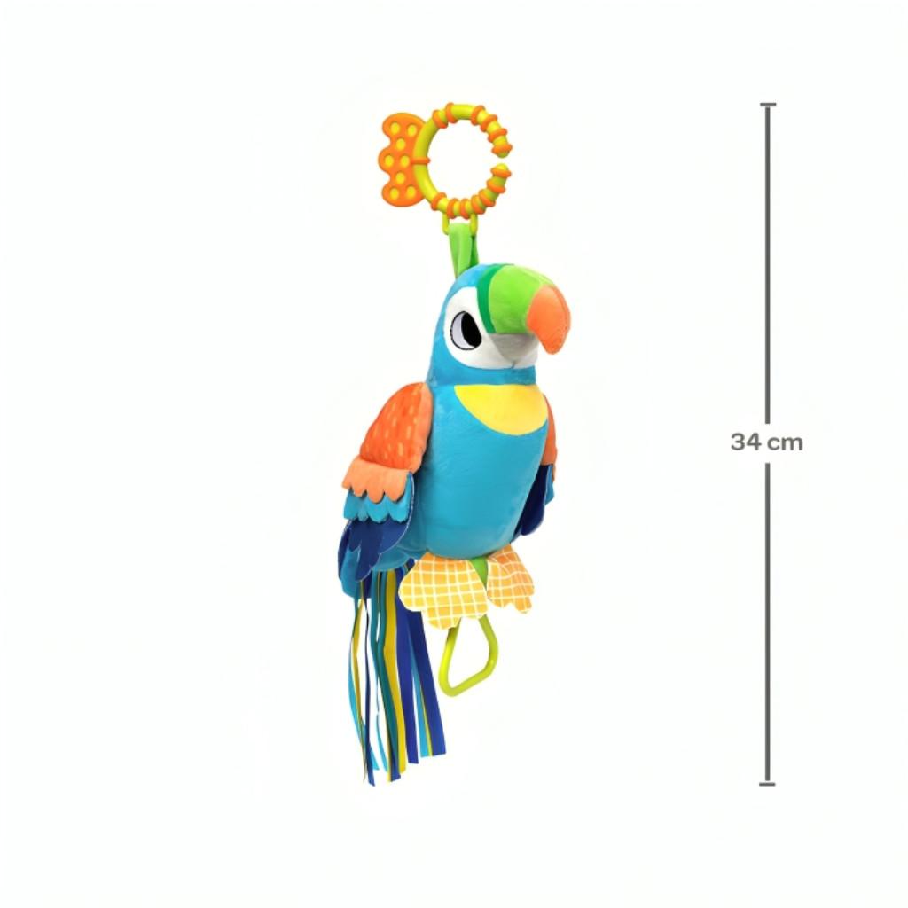 Pássaro De Atividades Mobile Pelúcia Interativa Papagaio Didi 18047 - Buba